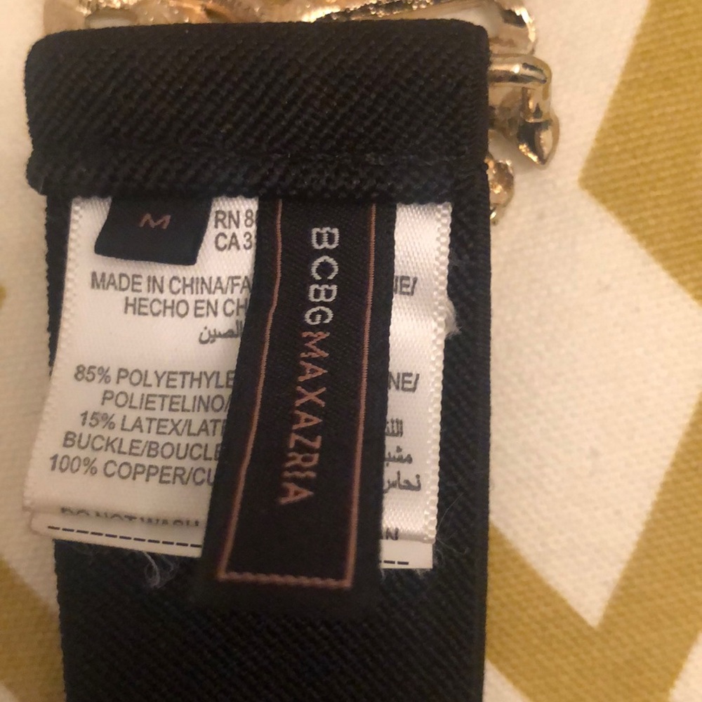 Bcbg Black Belt with Crystal Buckle - Picture 5 of 6